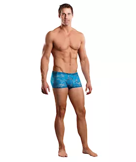 Mini Short Neon Lace Turquoise