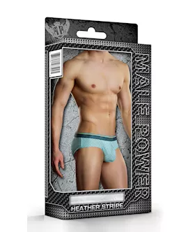 Heather Stripe Bikini Mt/gy