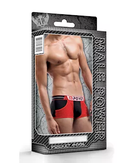 Pocket Pool Pkt Short Bk/red