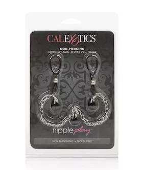 Nipple Play Non-piercing Nipple Chain Jewelry Onyx