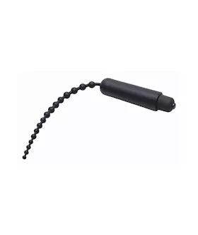 Dark Rod Vibrating Beaded Silicone Sound