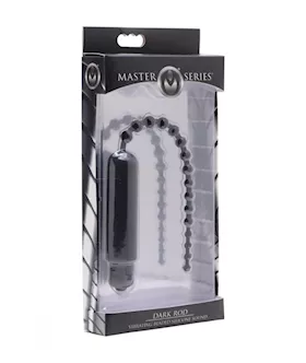 Dark Rod Vibrating Beaded Silicone Sound