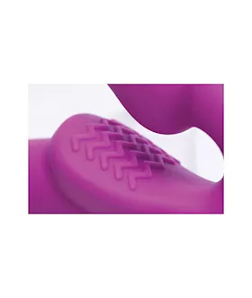 Vibrating Strapless Silicone Strap-on Dildo