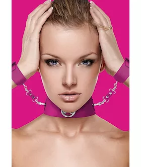 Collar With Cuffs Pink