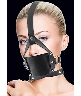 Leather Mouth Gag Black