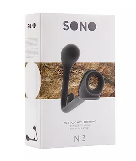 No3 Butt Plug With Cockring