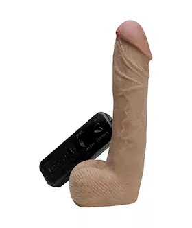 Cyberskin Vibrating Cybercock With Balls Dark