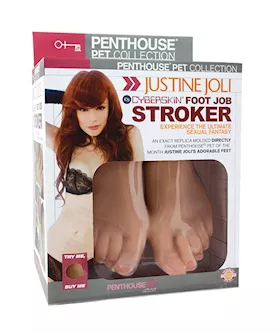 Penthouse Pet Collection Justine Joli Cyberskin Foot Stroker