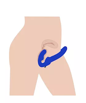 Revolver Ii Vibrating Strapless Strap On Dildo