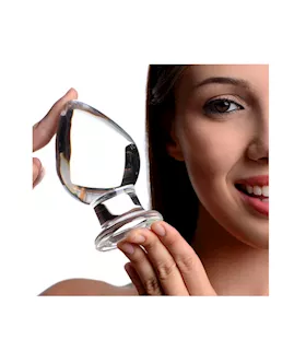 Molten Wide Glass Butt Plug