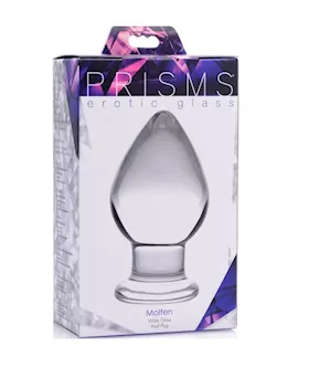 Molten Wide Glass Butt Plug