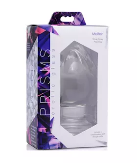 Molten Wide Glass Butt Plug