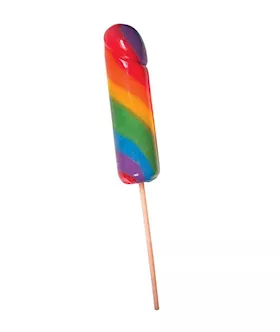 Rainbow Jumbo Cock Pops 6 Pices