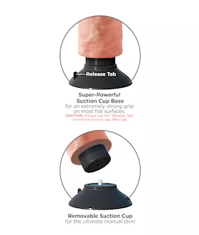 King Cock 8 Inch Vibrating Cock