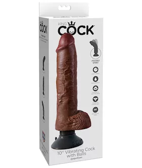 King Cock Vibrating Dildo With Balls