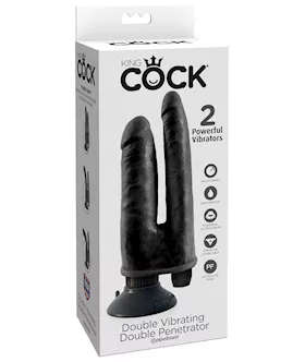 King Cock Double Vibrating Double Penetrator