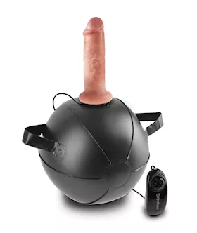 King Cock Vibrating Mini Sex Ball With 6 Inch Dildo