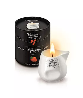 Plaisirs Secrets Massage Candle Strawberry