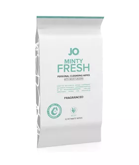 System Jo Wipes Minty Fresh Fragranced 12 Pack
