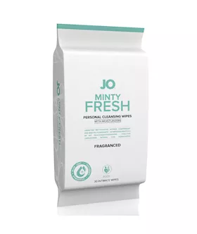 System Jo Wipes Minty Fresh Fragranced 30 Pack