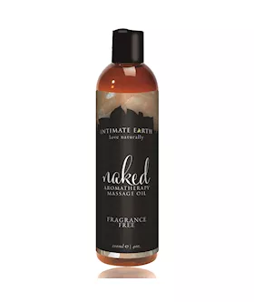 Intimate Earth Naked Unscented Massage Oil 120 ml