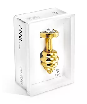 Diogol Ano Butt Plug Ribbed And Plated 30 Mm