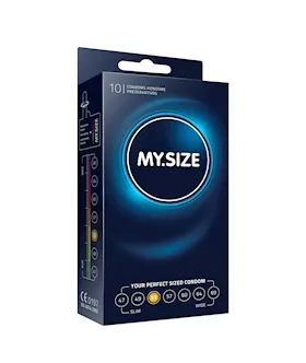 My Size Natural Latex Condom 53 Width 10 Pcs