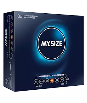 My Size Natural Latex Condom 57 Width 36 Pcs