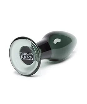 Fifty Shades Darker Something Darker Glass Butt Plug