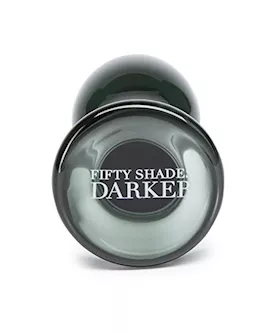 Fifty Shades Darker Something Darker Glass Butt Plug