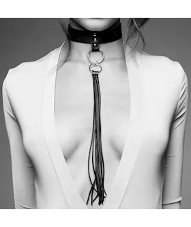 Bijoux Indiscrets Maze Tassel Chocker Black