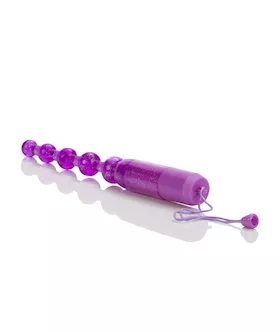 Waterproof Vibrating Pleasure Beads Purple