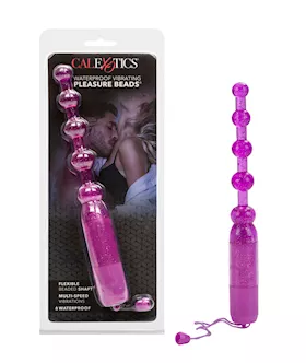 Waterproof Vibrating Pleasure Beads Purple