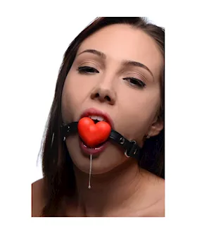 Heart Beat Silicone Heart Shaped Mouth Gag