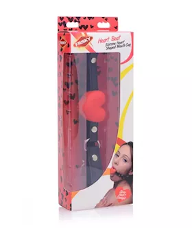 Heart Beat Silicone Heart Shaped Mouth Gag