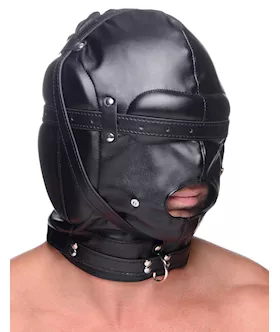 Bondage Hood With Breathable Ball Gag