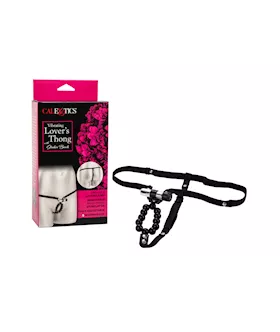 Vibrating Lovers Thong With Stroker Beads
