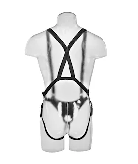 King Cock 12 Inch Hollow Strap On Suspender System