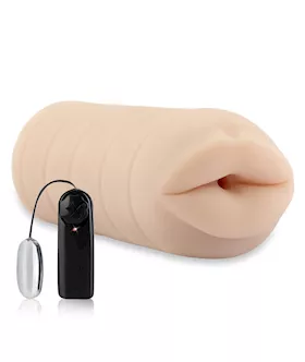 Pouty Vibrating Blowjob Stroker