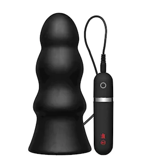 Vibrating Butt Plug Rippled 75inch