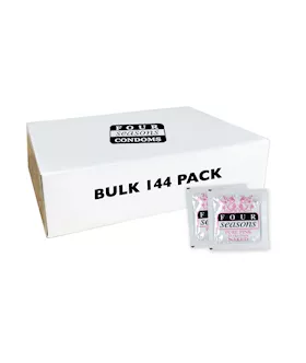 Four Seasons Naked Condoms Pink 144pk