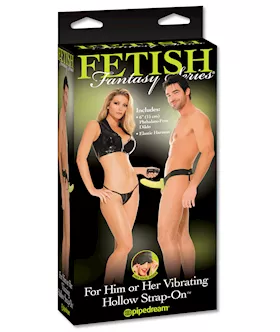 Vibrating Hollow Strap On Gid