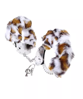 Furry Leopard Love Cuffs