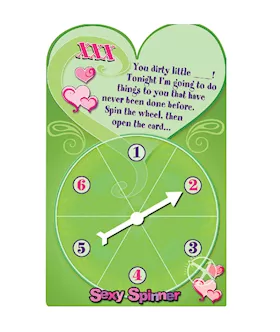 Sexy Spinner Greeting Card Xxx
