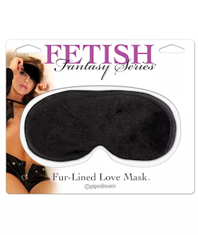 Fur Lined Love Mask Satin