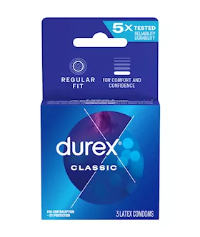 Durex Classic Condoms  3 Pack