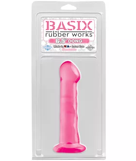 Basix 6.5 Inch Suction Cup Dildo