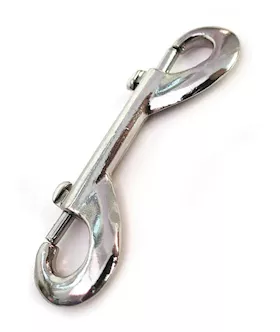 Nickel-plated Snap Hooks 4pack