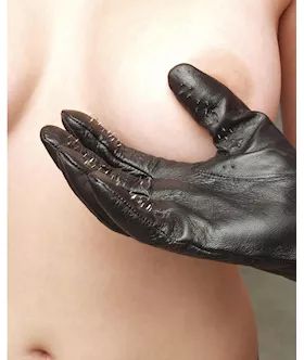 Leather Vampire Gloves Xs
