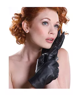 Leather Vampire Gloves Xs